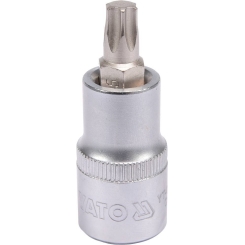 Головка торцева з викруткою. вставкою TORX YATO, з квадром. 1/2", Т45, л = 55 мм [40/240], шт