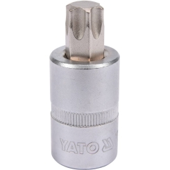 Головка торцева з викруткою. вставкою TORX YATO, із квадр. 1/2", Т60, л = 55 мм [40/240], шт