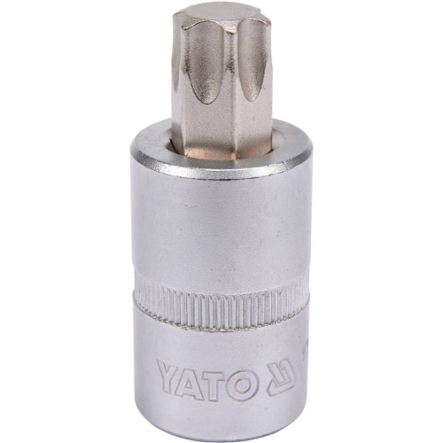 Головка торцева з викруткою. вставкою TORX YATO, із квадр. 1/2", Т60, л = 55 мм [40/240], шт