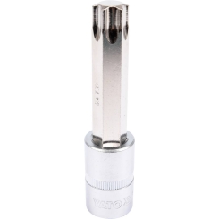 Головка торцева з викруткою. вставкою TORX YATO, з квадром. 1/2", Т70, л = 100 мм [20/120], шт