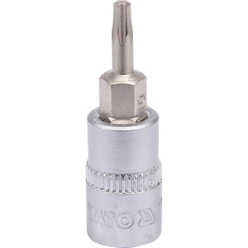 Головка торцева з викруткою. вставкою TORX YATO, з квадром. 1/4", Т10, 1 = 37 мм [150/600], шт