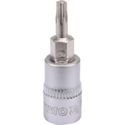 Головка торцева з викруткою. вставкою TORX YATO, з квадром. 1/4", Т15, 1 = 37 мм [150/600], шт