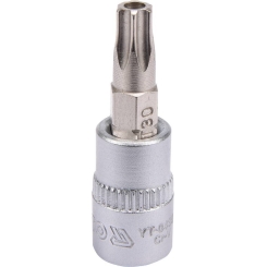 Головка торцева з викруткою. вставкою TORX YATO, з квадром. 1/4", Т30, 1 = 37 мм [150/600], шт