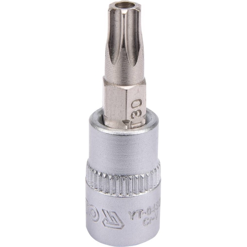 Головка торцева з викруткою. вставкою TORX YATO, з квадром. 1/4", Т30, 1 = 37 мм [150/600], шт