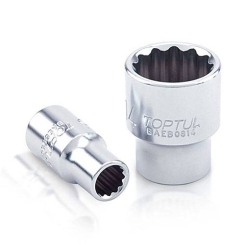 Головка торцева 1/4" 9мм 12-гранна TOPTUL BAEB0809