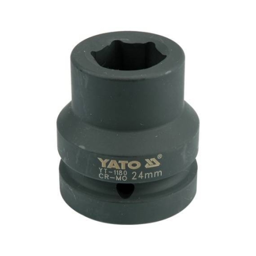 Ударна головка YATO 6-гранна, із квадр. 1", М = 24мм, l = 59мм [6/24], шт