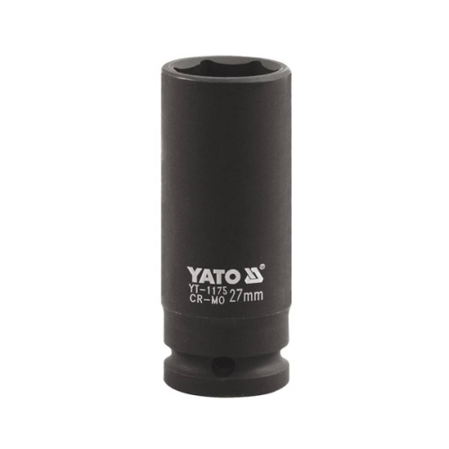 Головка ударна YATO, з квадром. 1" М=33мм, l=90мм, [6/24]
