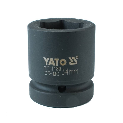 Головка ударна YATO, з квадром. 1" М = 34мм, l = 61мм, [6/24], шт