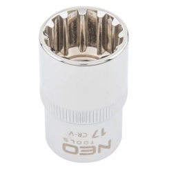 Головка змінна  Spline 1/2" 17 мм