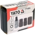 Головки 5-гранні для гальмівних супортів авто YATO: квадр-1/2", 12.5, 14, 19 мм біта- 10 мм, 4 шт
