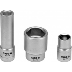 Головки для обслуговування інжекторних насосів YATO: 1/2", Cr-V, 3 шт.