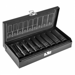 Головки змінні ударні 1/2 ", E10-E24 мм, набір 9 шт, CrMo