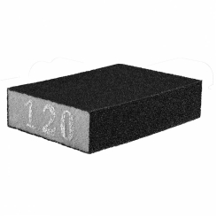 Губка наждачна, 70 x 25 x 100 мм, K120