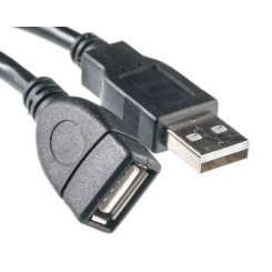 Кабель PowerPlant USB 2.0 AF – AM, 5м, One ferrite