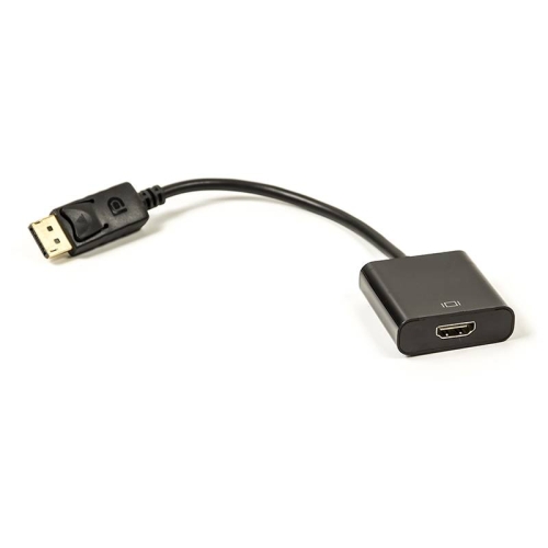 Кабель-перехідник PowerPlant HDMI - DisplayPort, 0.15м, чорний
