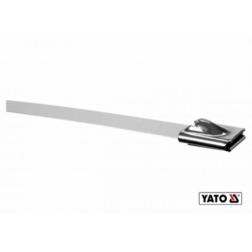 Хомут затискний YATO: 8 х 450 мм з нержавіючої сталі, пак. 50 шт