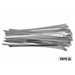 Хомут затискний YATO: 8 х 450 мм з нержавіючої сталі, пак. 50 шт