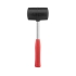 Киянка гумова, 680 г, 60 мм, чорна гума, металева ручка INTERTOOL HT-0232