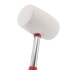 Киянка гумова, 780 г, 65 мм, бiла гума, металева ручка INTERTOOL HT-0235