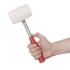 Киянка гумова, 780 г, 65 мм, бiла гума, металева ручка INTERTOOL HT-0235