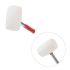 Киянка гумова, 780 г, 65 мм, бiла гума, металева ручка INTERTOOL HT-0235