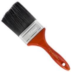 Пензель флейцева "Лакра", 76*18*76 мм, пластикова ручка INTERTOOL KT-1476