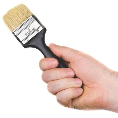 Пензель флейцева 50 * 12 * 38 мм, пластикова ручка INTERTOOL KT-1350