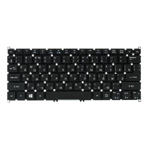 Клавіатура для ноутбука ACER Aspire E3-111, V5-122 чорний, без кадру