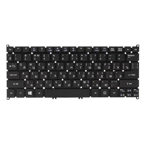Клавіатура для ноутбука ACER Aspire S3, S5, One 756, TravelMate B1 чорний, без кадру