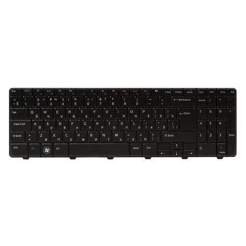 Клавіатура для ноутбука DELL Inspiron N5010 чорний, чорний кадр (big Enter)