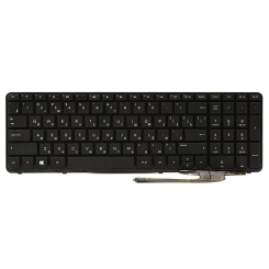 Клавіатура для ноутбука HP 250 G2, G3; 255 G2, G3; 256 G2, G3 чорний, чорний кадр