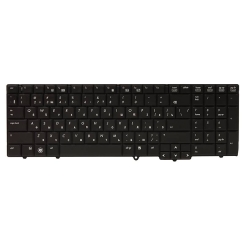 Клавіатура для ноутбука HP 6540B, 6545B, 6550B чорний, чорний кадр