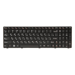 Клавіатура для ноутбука IBM/LENOVO G580, N580 чорний, чорний кадр