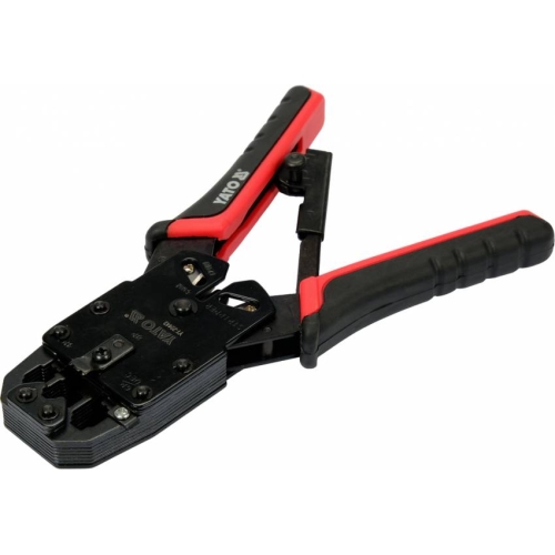 Кліщі для обтискання і зачистки проводів YATO, тип RJ45, RJ10, RJ11, L= 205 мм