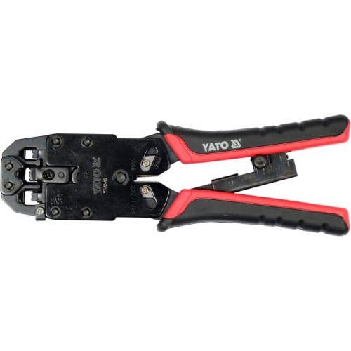Кліщі для обтискання і зачистки проводів YATO, тип RJ45, RJ10, RJ11, L= 205 мм