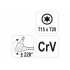 Ключ TORX 2-сторонній на шарнірах YATO: Т15 х Т20, L=202 мм, Cr-V