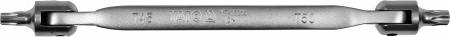Ключ TORX 2-сторонній на шарнірах YATO: Т45 х Т50, L=243 мм, Cr-V
