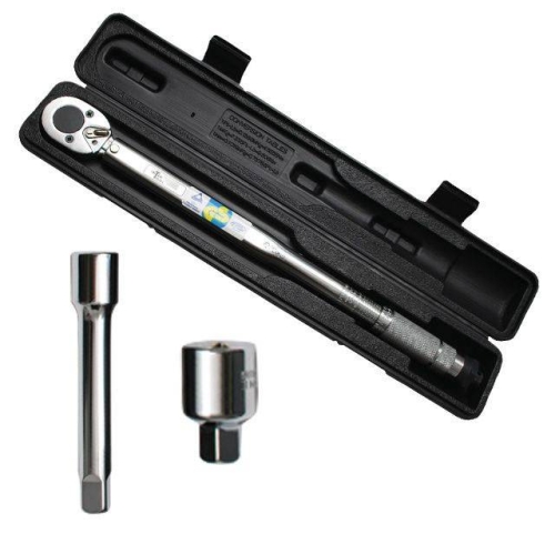Ключ динамометричний 1/2", 28-210 Нм, перехідник 1/2"×3/8", подовжувач 125 мм 1/2",STORM INTERTOOL XT-9007