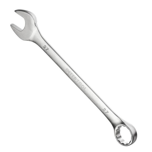 Ключ комбінований 27мм Cr-V INTERTOOL HT-1227