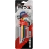 Ключі "TORX" YATO: Т10-Т50, Г-подібні, 2-сторонні, HRC 58-62, S2