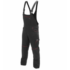 Комбінезон робочий COMFY YATO розмір XXL, чорно-червоний, 9 кишень, 100% бавовна
