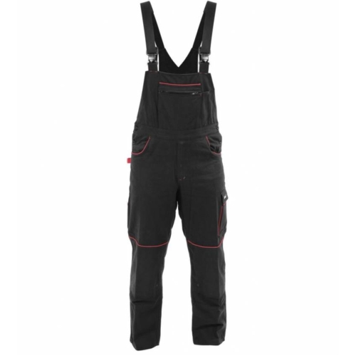 Комбінезон робочий COMFY YATO розмір XXL, чорно-червоний, 9 кишень, 100% бавовна