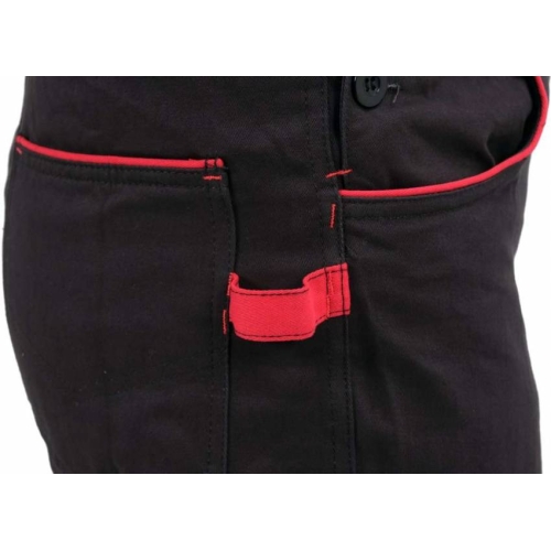 Комбінезон робочий COMFY YATO розмір XXL, чорно-червоний, 9 кишень, 100% бавовна