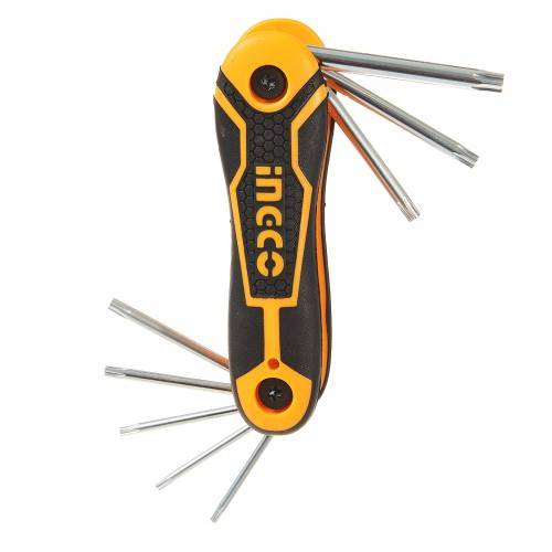 Комплект ключів Torx 8шт. Т9-Т40 INGCO