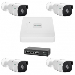 Комплект відеоспостереження на 4 камери GV-IP-K-W75/04 5MP