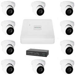 Комплект відеоспостереження на 9 камер GV-IP-K-W77/09 5MP