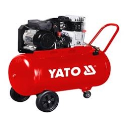 Компресор мережевий професійний YATO 230 В, 2.2 кВт, тиск ≤ 8 Bar, під.повітря-199 л/хв, ресивер-100 л