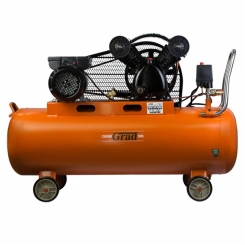 Компресор ремінний V 2.5кВт 378л/хв 8бар 100л (2 крана) Grad (7044185)
