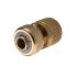 Конектор латунний з аквастопом 1/2" на шланг 1/2", STORM INTERTOOL GE-1219