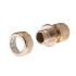 Конектор латунний з аквастопом 1/2" на шланг 3/4", STORM INTERTOOL GE-1217